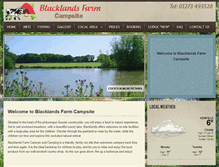 Tablet Screenshot of blacklandsfarm.co.uk